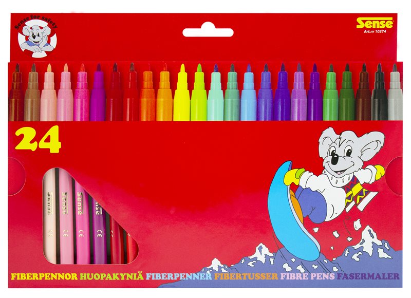 Fiberpennor 24-Pack