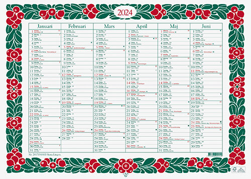 Kalender 2024 Stora Lingon FSC