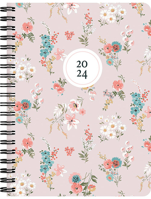 Kalender 2024 A6 Blossom 12 mån FSC