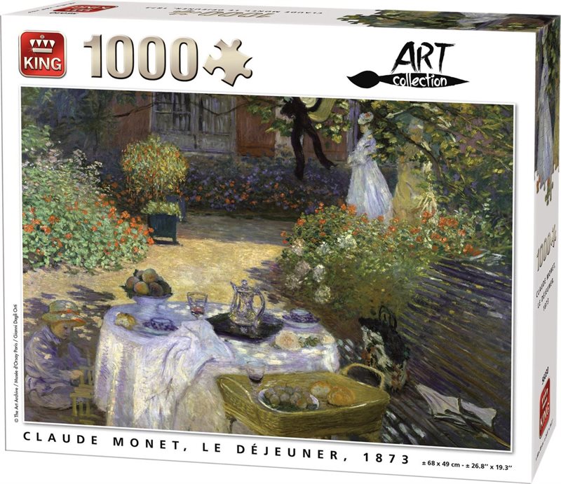 King 1000 Piece Puzzle Monet Le Dejeuner