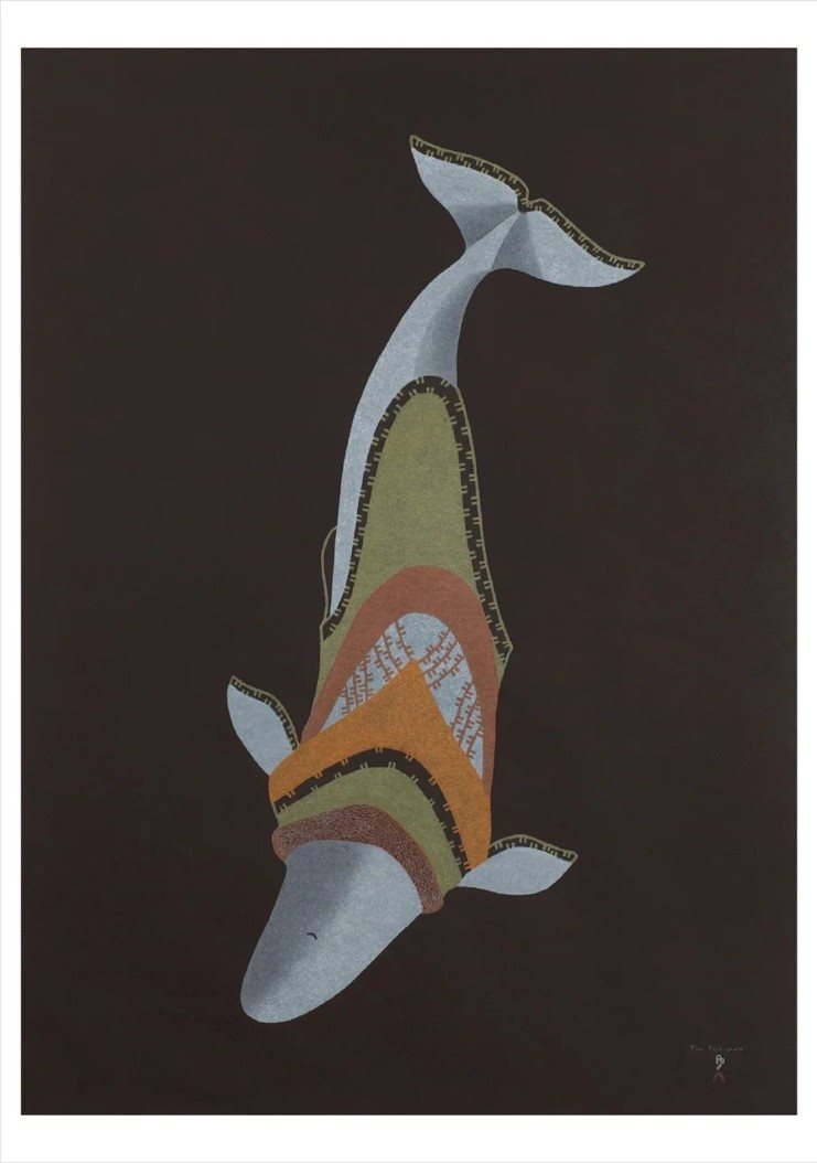 Whale Sounding Notecard