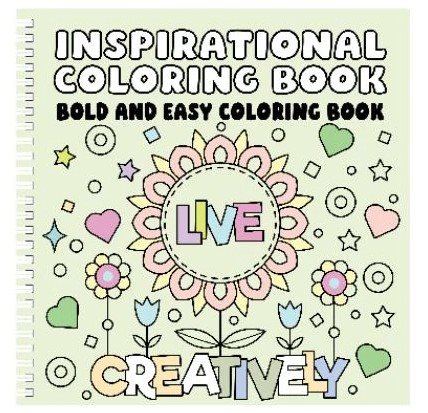Inspirational  Bold and Easy Coloring Book