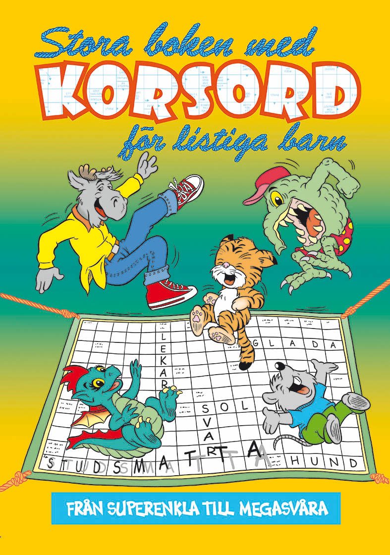 Stora boken med korsord för listiga barn
