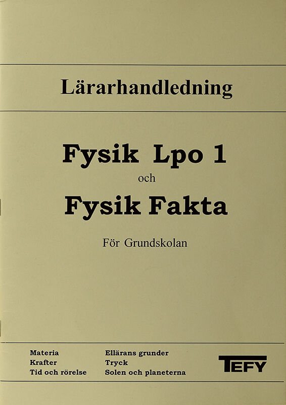 Fysik Lpo 1 Lärarhandledning
