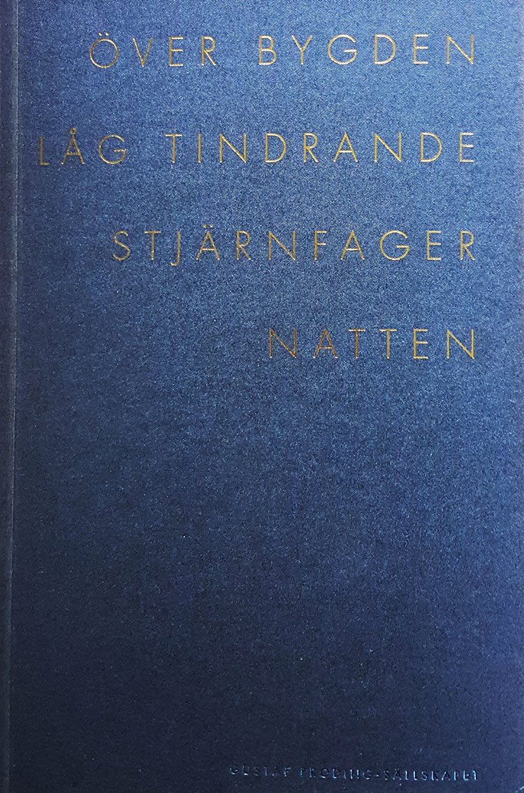 Över bygden låg tindrande stjärnfager natten
