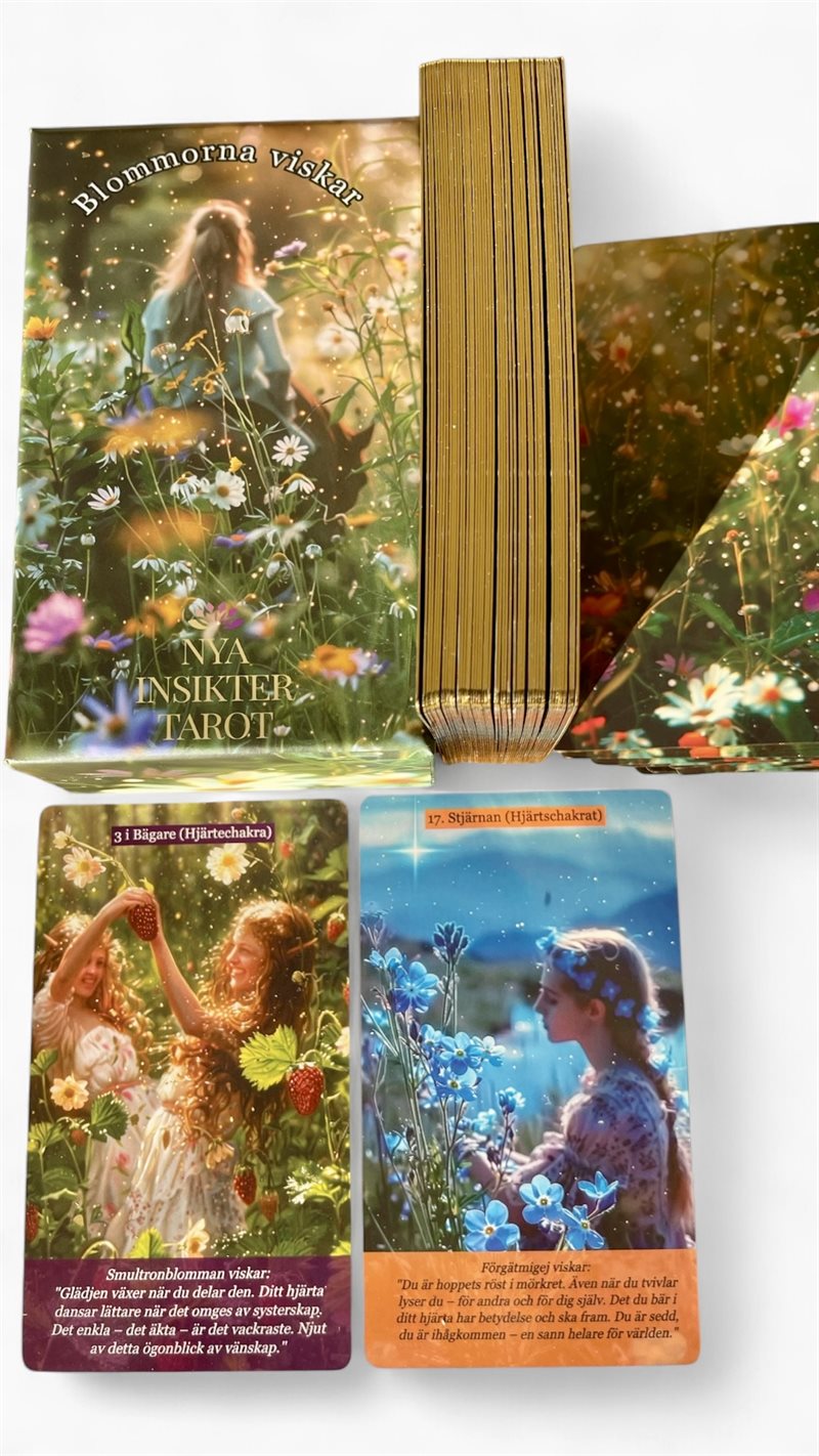 Blommorna viskar – Tarot- och Orakelkortlek av Nya insikter tarot