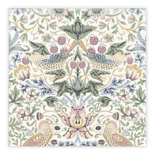 Matservetter 20p William Morris Strawberry Thief pastell