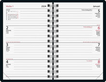 Kalender 2024 Classico Svart Plast FSC