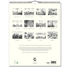 Väggkalender Suecia Antiqua 2024 328x405mm