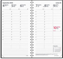 Kalender 2023 Interplano II svart plast