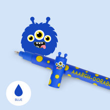 Erasable gel pen, Monster, blå
