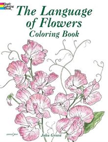 Language of flowers coloring book